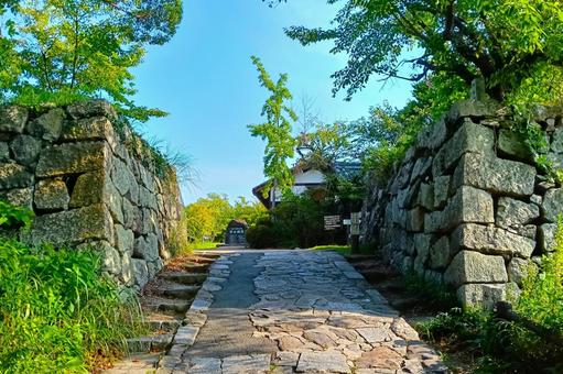大和郡山城 虎口 大和郡山城 虎口 お城,大和郡山城,城跡の写真素材