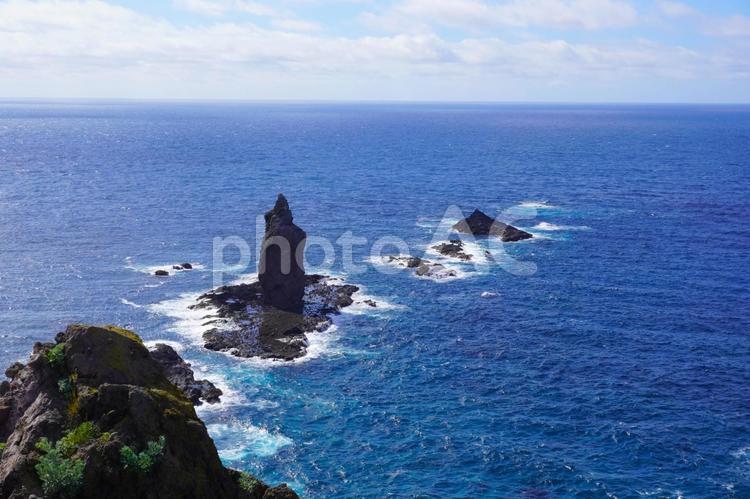 北海道神威岬の突端 神威岬,北海道,突端の写真素材
