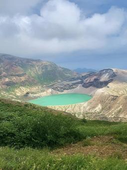 山 山 山,蔵王,宮城の写真素材