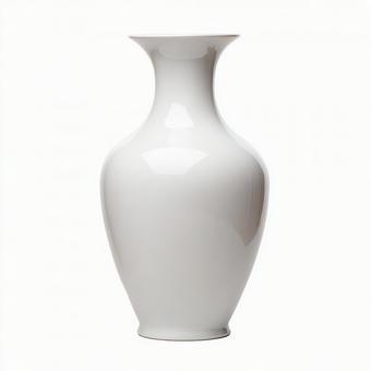 白い陶磁器の美しい花瓶の写真