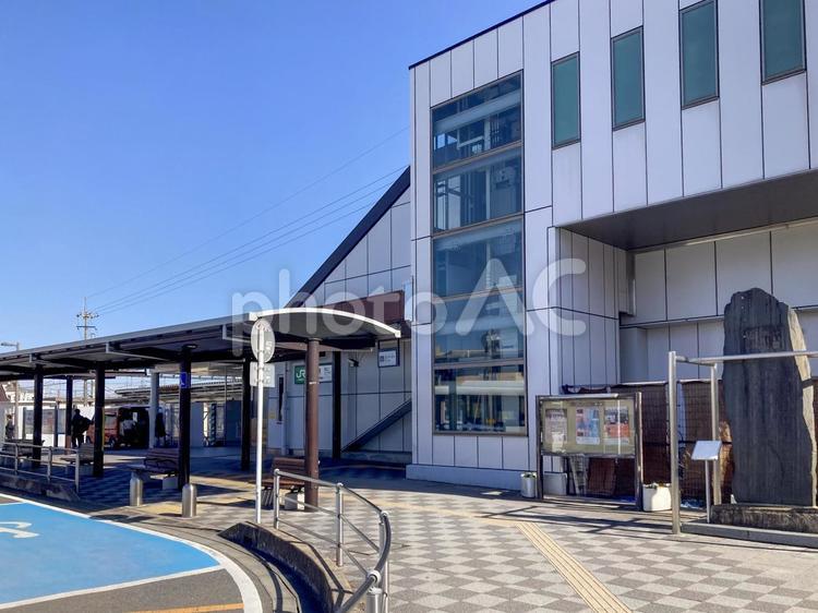 宇都宮線　蓮田駅　西口（遠景） 蓮田駅,宇都宮線,jr東日本の写真素材