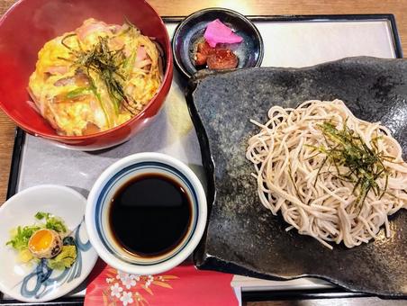 そば丼セット そば丼セット,そば,丼の写真素材