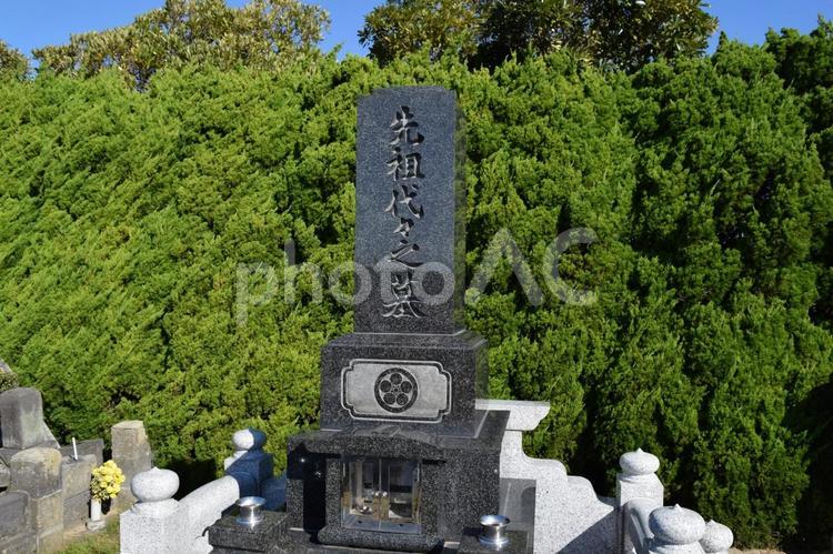 お墓の風景 お墓の風景,お墓,墓の写真素材