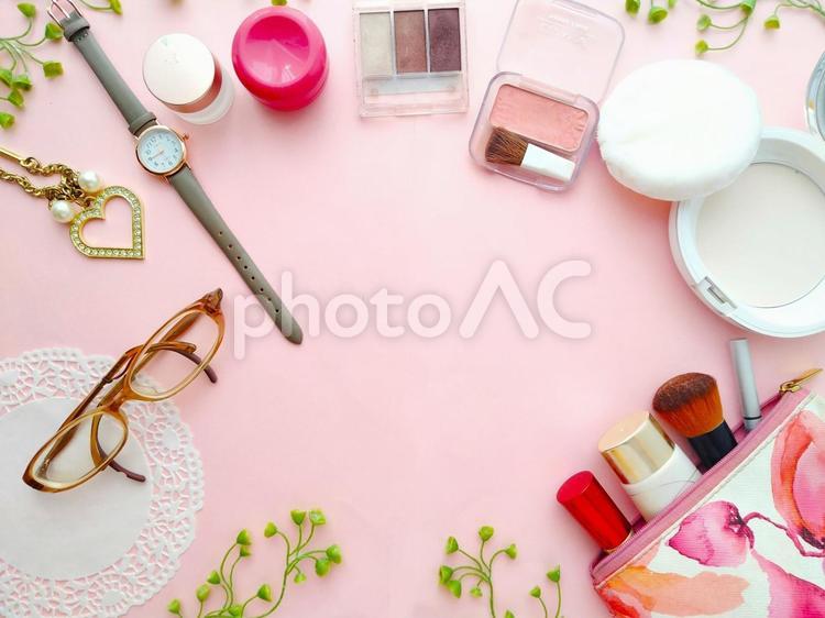 コスメ　朝の準備　ビジネス 化粧品,メイク,コスメの写真素材