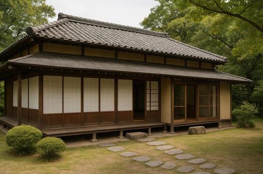 古き良き伝統的な古民家 古き良き伝統的な古民家の写真