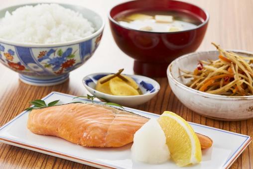 鮭の塩麹焼 和定食 鮭の塩麹焼 和定食の写真