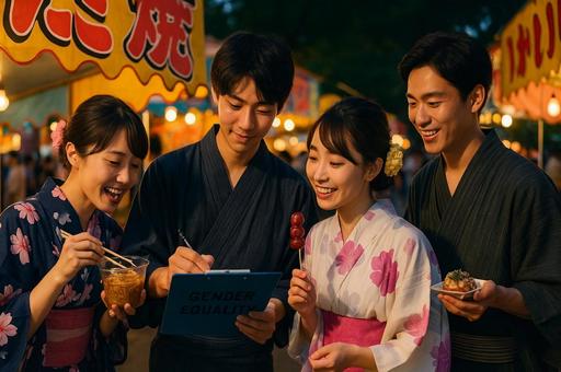 屋台で広がるGENDEREQUALITY 屋台で広がるGENDEREQUALITYの写真