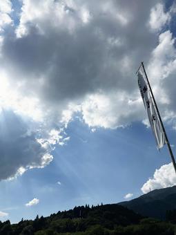 関ヶ原古戦場にさす光 関ヶ原古戦場にさす光 空,関ケ原古戦場,光の写真素材