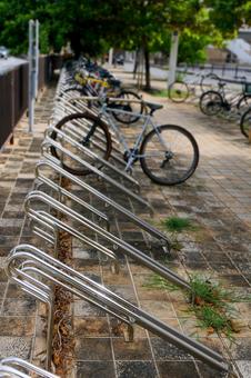 自転車専用駐輪場 自転車専用駐輪場 駐輪場,自転車置き場,自転車の写真素材