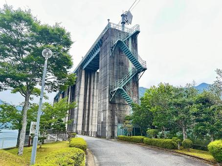 Photo, ikehara dam, shimokitayama village, yoshino district, nara prefecture, dam for power generation, 