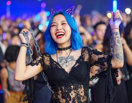 地雷系女子・推しライブハッチャけ蝶子さん 地雷系女子・推しライブハッチャけ蝶子さん 地雷系,推し活,女子の写真素材