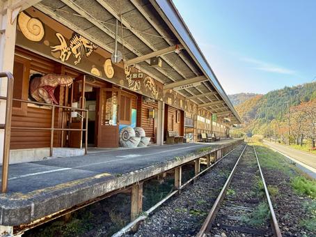 道の駅九頭竜　福井県大野市　廃線 九頭竜,道の駅,九頭竜湖の写真素材