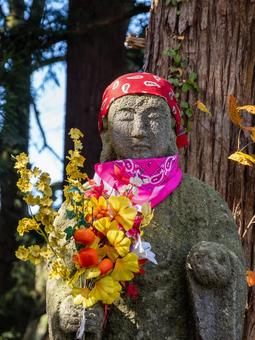 振袖地蔵⑸ お地蔵さん,振袖地蔵,宮城県の写真素材