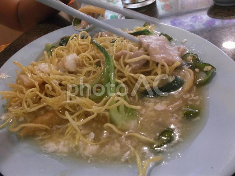 ホーカーセンター（シンガポール）のカタ焼きそば シンガポール,ホーカー,カタ焼きそばの写真素材