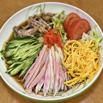 冷やし中華 冷やし中華,冷麺,中華の写真素材