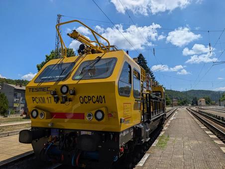 保線車両 保線車両 保線車両,保守,プラチコフツィ駅の写真素材