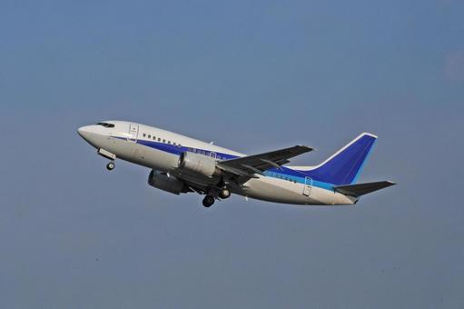 ボーイング737 ボーイング737 旅客機,航空機,フライトの写真素材