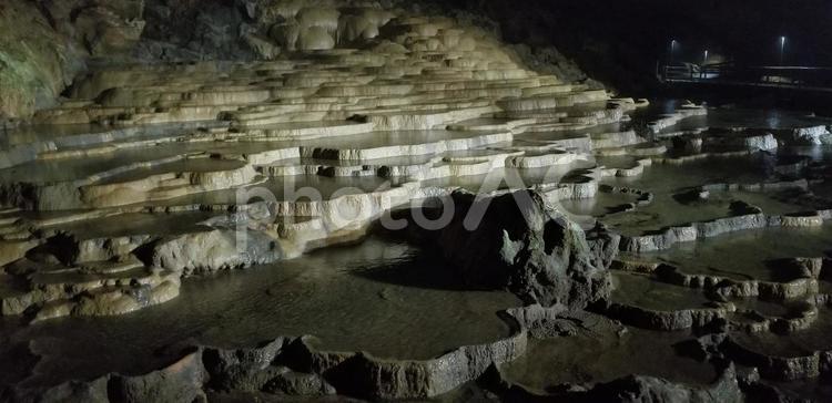 秋芳洞　百枚皿 百枚皿,神秘的,美しいの写真素材