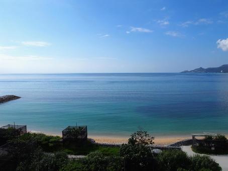 家の前のビーチ ビーチ,海,シュノーケルの写真素材