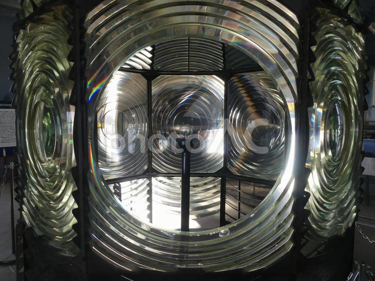 犬吠埼灯台初代レンズ 灯台,犬吠埼灯台,レンズの写真素材