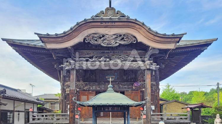 秩父34観音 18番 神門寺 観音堂 神門寺,白道山,観音堂の写真素材