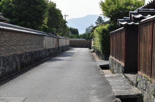 歴史情緒ある通り 通り,萩市,山口県の写真素材