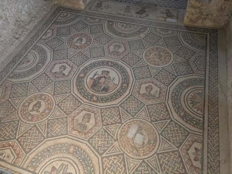 カザーレの別荘 イタリア,シチリア,カザーレの写真素材