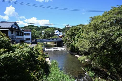 川 川 町並み,街並み,風景の写真素材