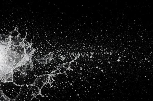 水しぶき(左から右へ粒子拡散タイプ) 水しぶき(左から右へ粒子拡散タイプ)の写真