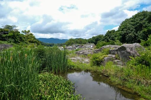 長瀞の岩畳 岩畳,長瀞,秩父の写真素材