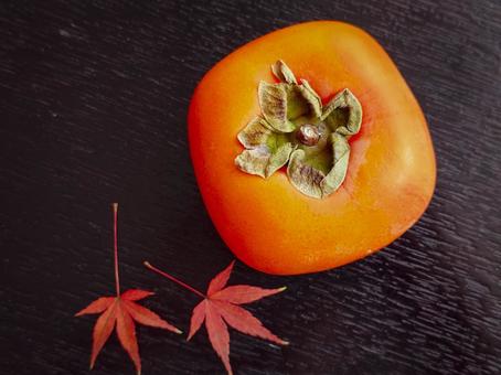 柿、もみじ 柿、もみじの写真