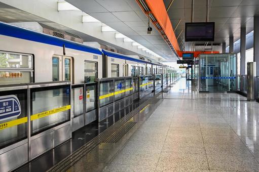 重慶・モノレール 重慶,モノレール,都市交通の写真素材