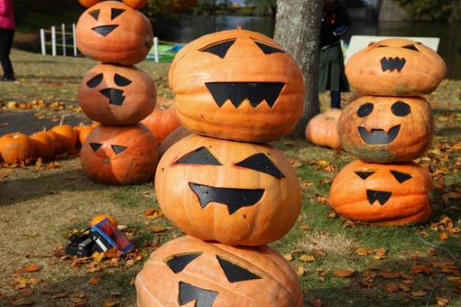 七飯町大沼のハロウィンパーティー ハロウィン,パンプキン,カボチャの写真素材