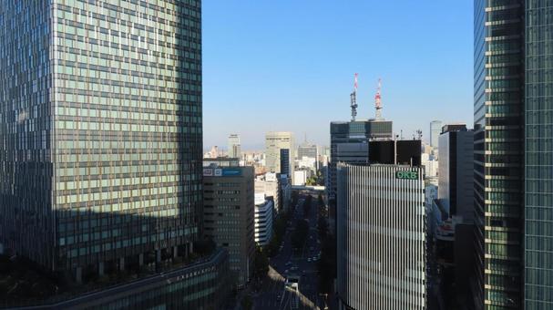 街の眺望　名古屋駅前 名古屋駅前,眺望,風景の写真素材