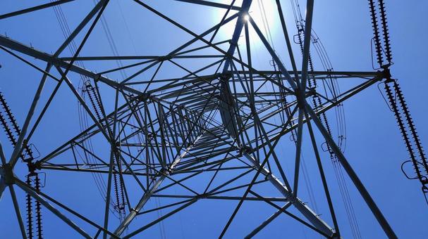 送電線の風景③ 送電線の風景③の写真