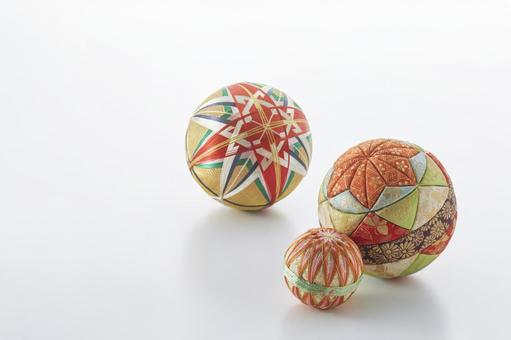 伝統工芸品 手まり 伝統工芸品 手まり 手まり,白背景,伝統工芸品の写真素材