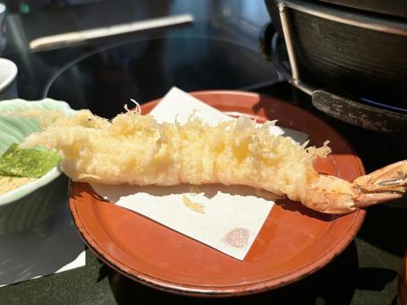 和食の海老天 食事,食べ物,夕食の写真素材
