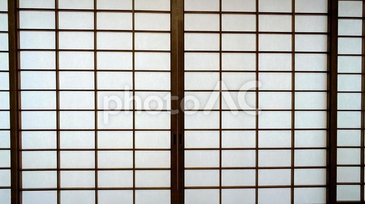 昔ながらの日本家屋の障子 日本家屋,障子,建具の写真素材