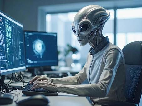 パソコン作業の写真