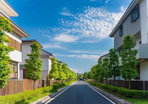 爽やかな街並み 爽やかな街並みの写真