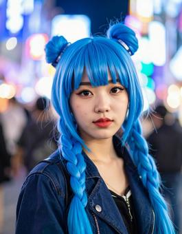 電気街で振り向く、憂鬱なコスプレ彼女 電気街で振り向く、憂鬱なコスプレ彼女の写真