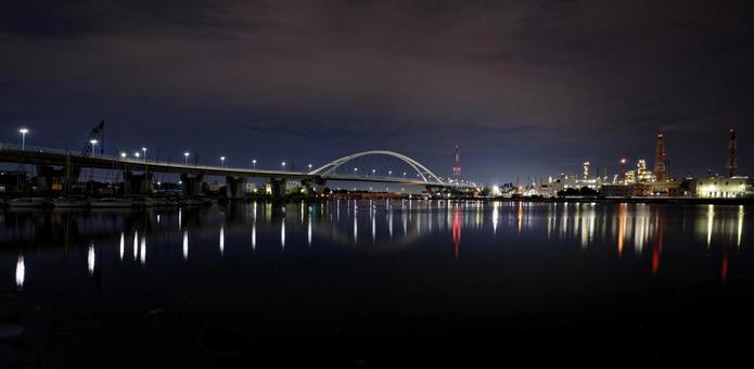 堺の風景イメージ素材 堺,大阪,新浜寺大橋の写真素材