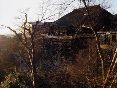 冬空の清水寺 冬空の清水寺の写真