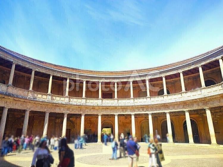 アルハンブラ宮殿　カルロス５世宮殿 アルハンブラ宮殿,世界遺産,カルロス５世宮殿の写真素材