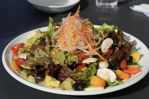 野菜たっぷりサラダ サラダ,食事,ヘルシーの写真素材