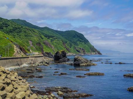 【北海道】松前町・白神岬 【北海道】松前町・白神岬 白神岬,松前町,北海道の写真素材