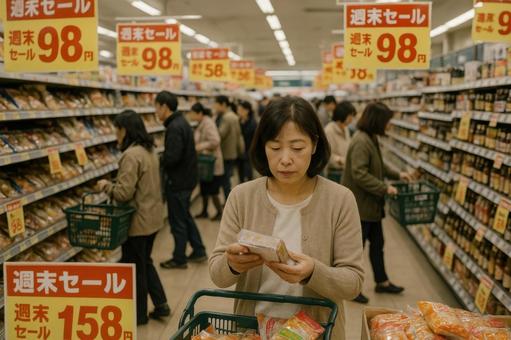 週末セールの食品スーパー 週末セールの食品スーパーの写真
