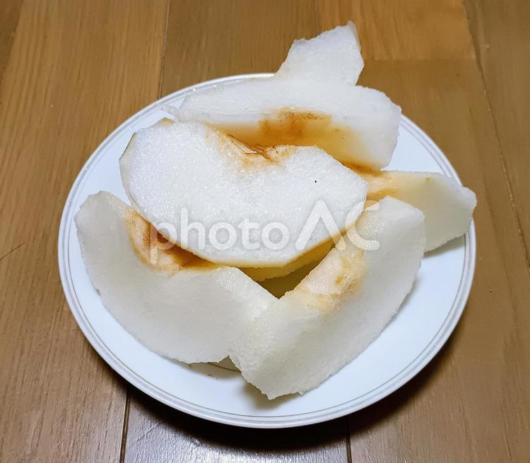 切り分けた梨 梨,なし,バラ科ナシ属の写真素材