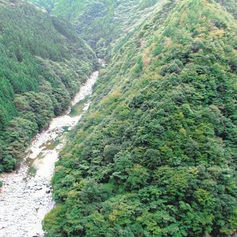 徳島県-祖谷渓-ひの字渓谷 祖谷渓,ひの字渓谷,渓谷の写真素材