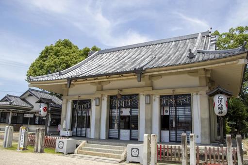 Photo, otsukawa hachiman shrine, half of the city, irimizukami shrine, 